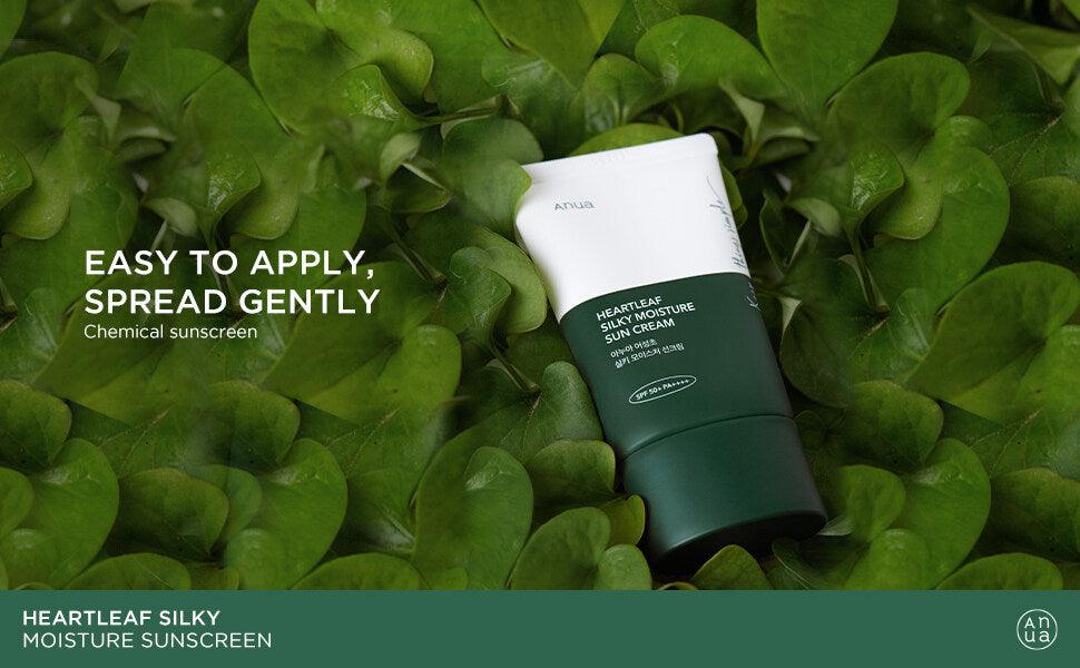 Anua Heartleaf Silky Moisture Sunscreen 50ml - WowDrops