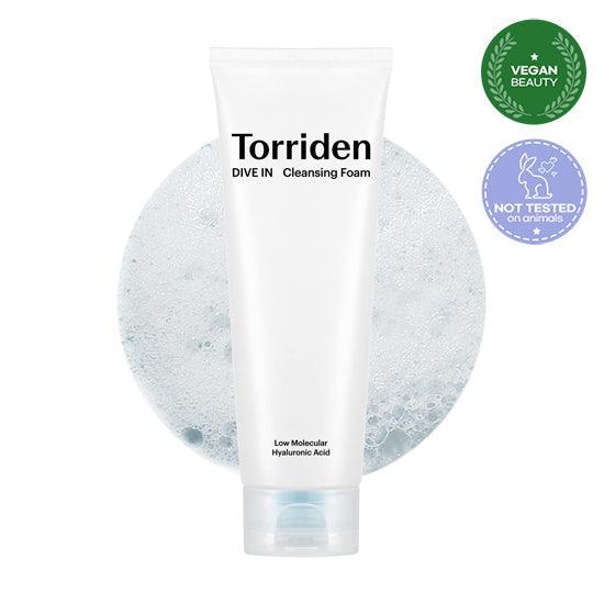 Torriden DIVE-IN Low Molecular Hyaluronic Acid Cleansing Foam 150ml - WowDrops