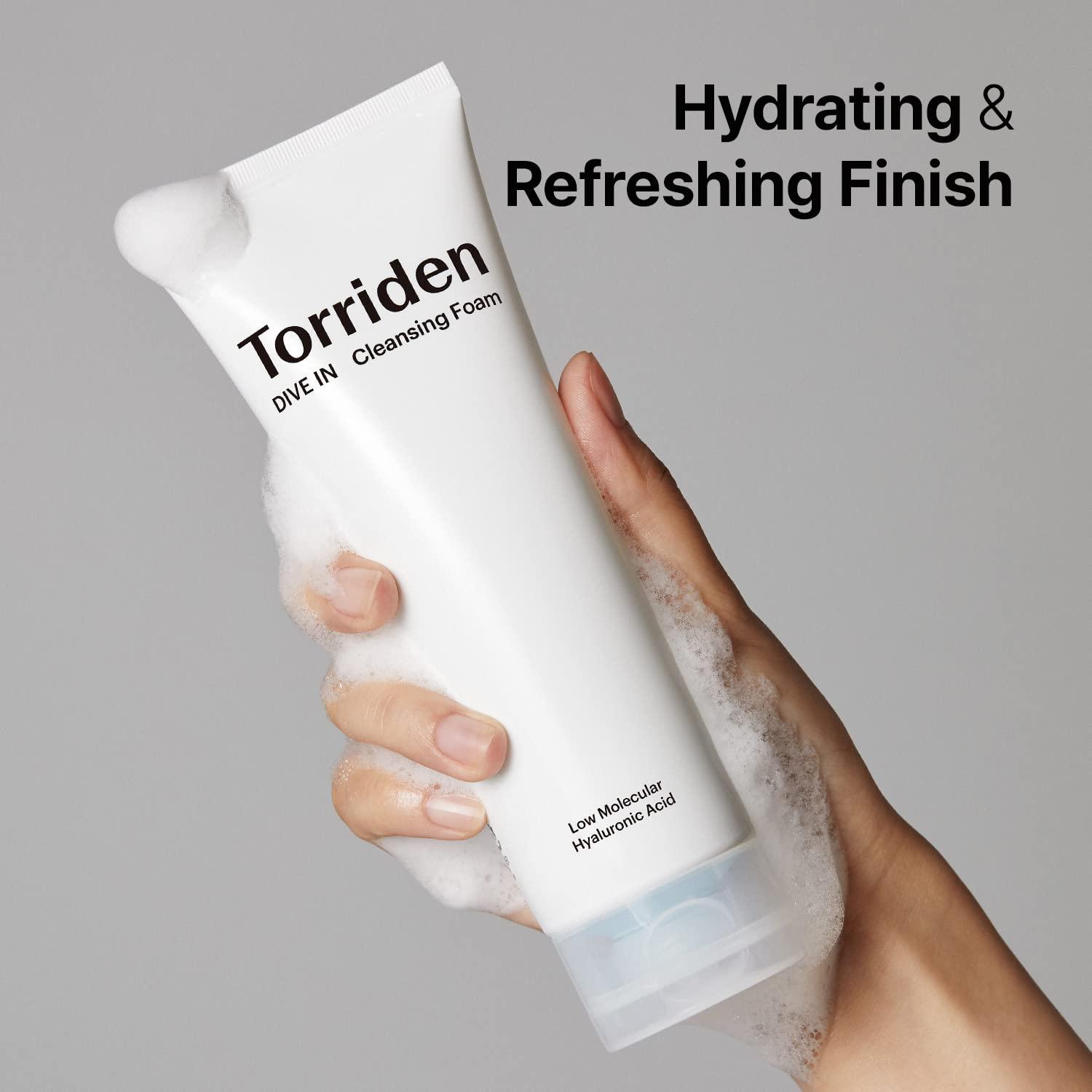 Torriden DIVE-IN Low Molecular Hyaluronic Acid Cleansing Foam 150ml - WowDrops