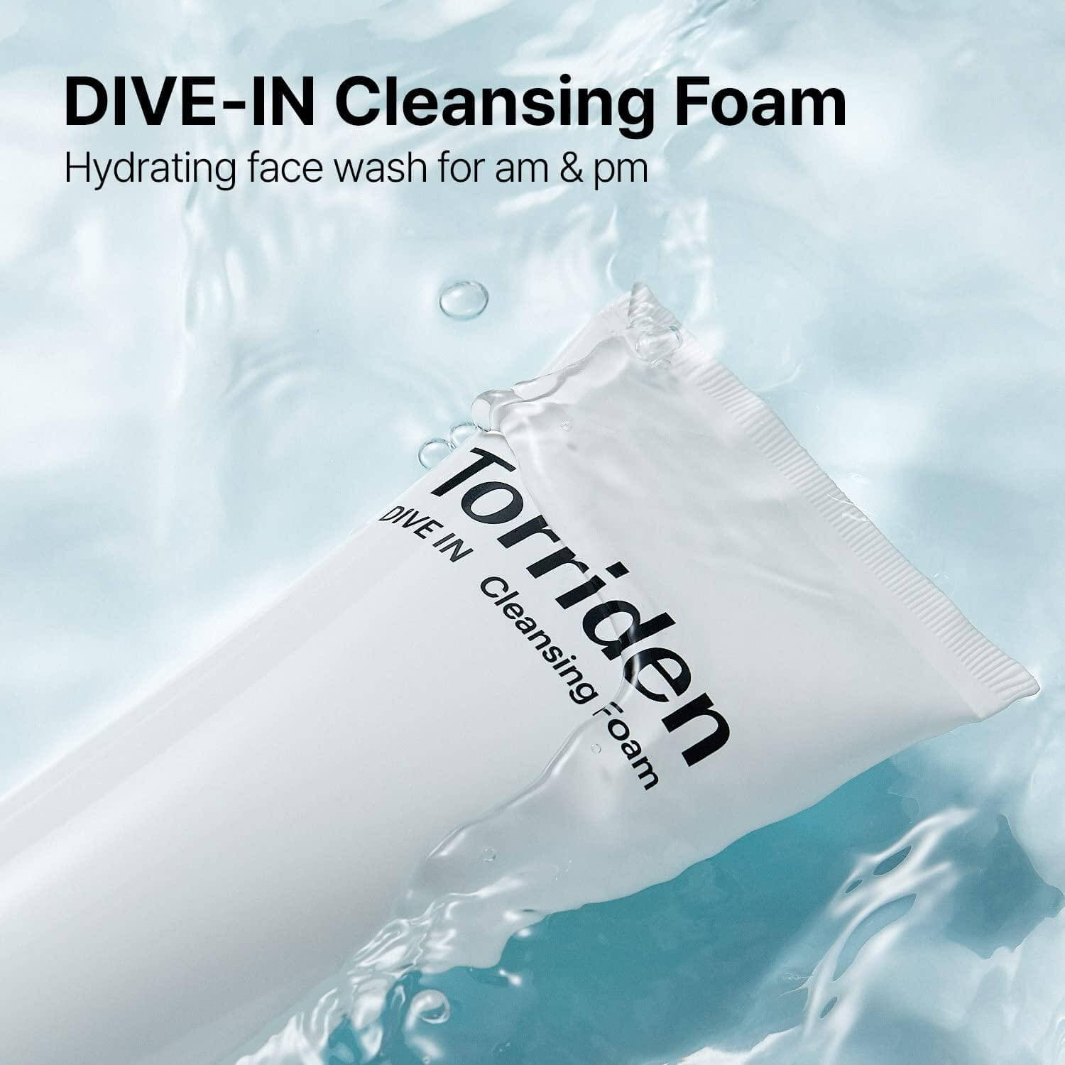 Torriden DIVE-IN Low Molecular Hyaluronic Acid Cleansing Foam 150ml - WowDrops