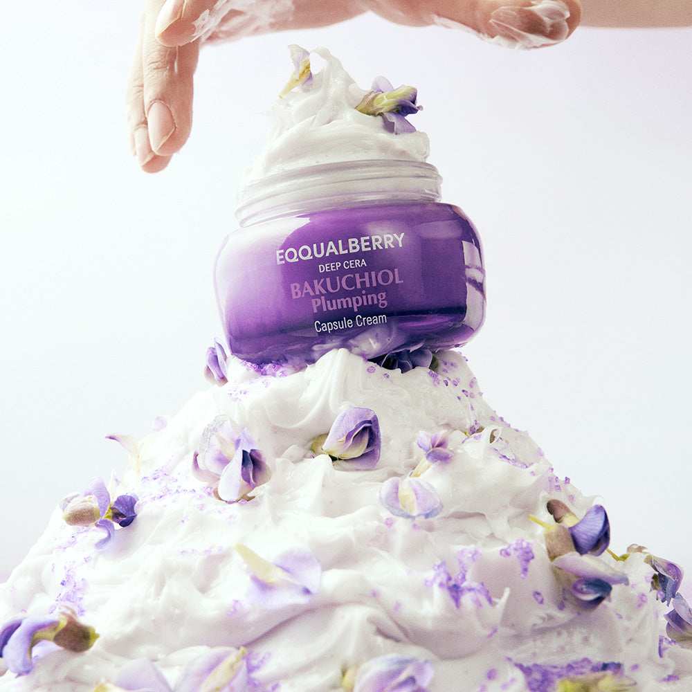 EQQUALBERRY Bakuchiol Plumping Capsule Cream 50ml | Firming & Elasticity