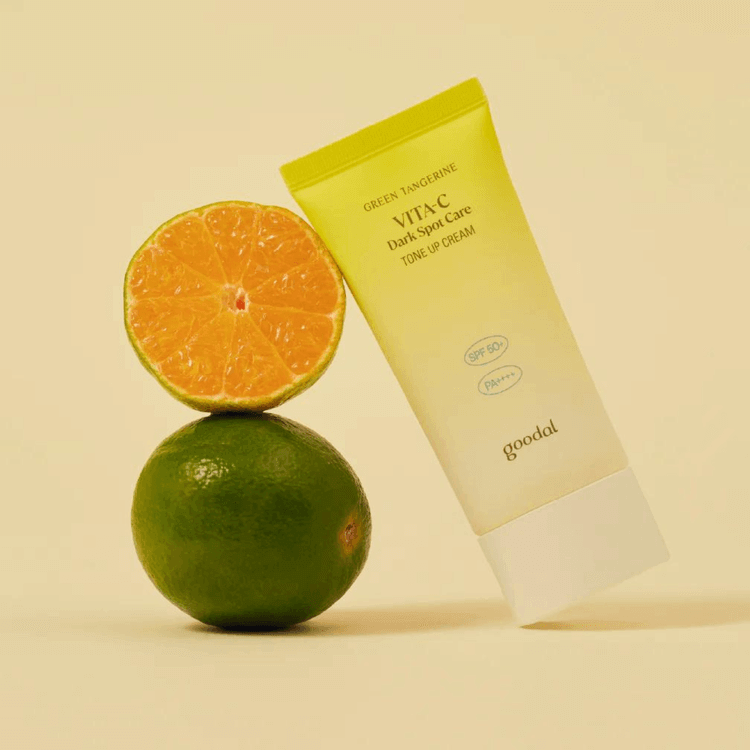 Goodal Green Tangerine Vita C Dark Spot Tone up Cream 50ml - WowDrops