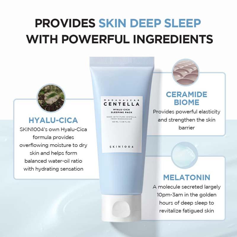 SKIN1004 Madagascar Centella Hyalu-Cica Sleeping Pack 100ml - WowDrops