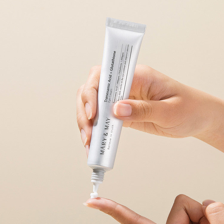 mary & may tranexamic acid glutathione eye cream ingredients cream? : r/AsianBeauty 000 ppm of tranexamic acid and glutathione Transform your skincare game with