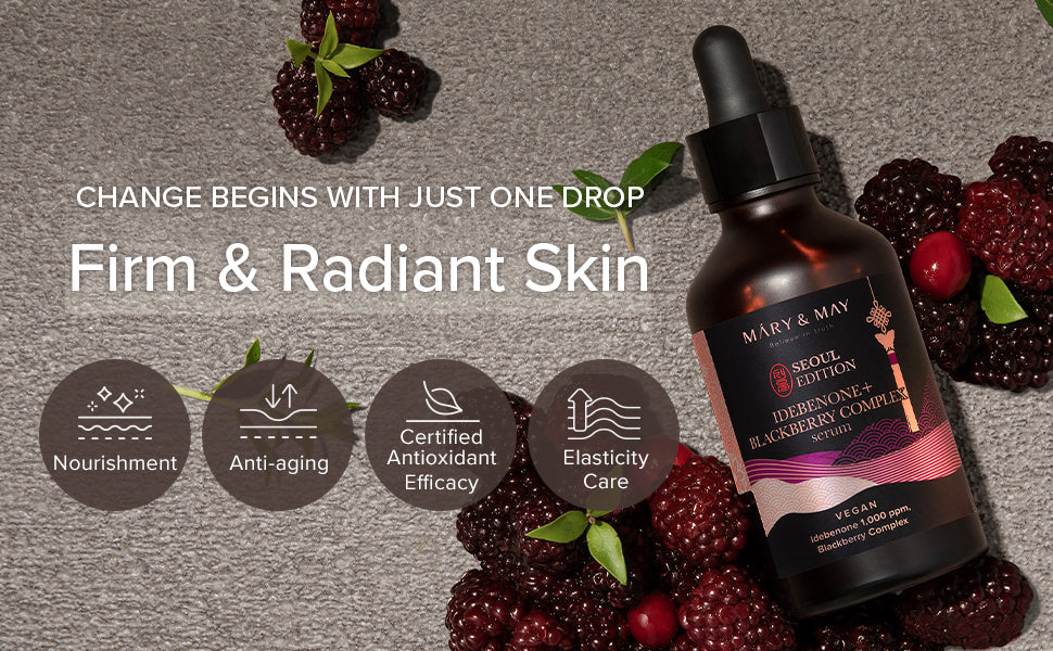 Mary & May Idebenone+Blackberry Complex Serum 80ml | Anti-Aging Care