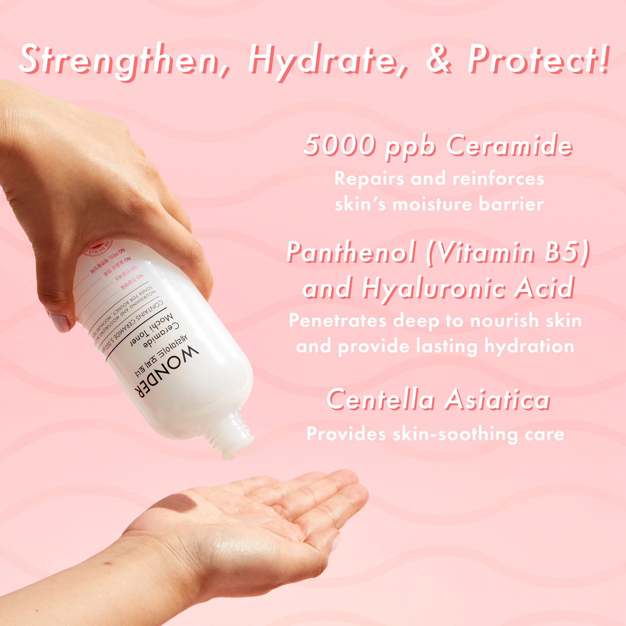 TonyMoly Wonder Ceramide Mochi Toner Pump Version 300ml | Hydrating & Repairing