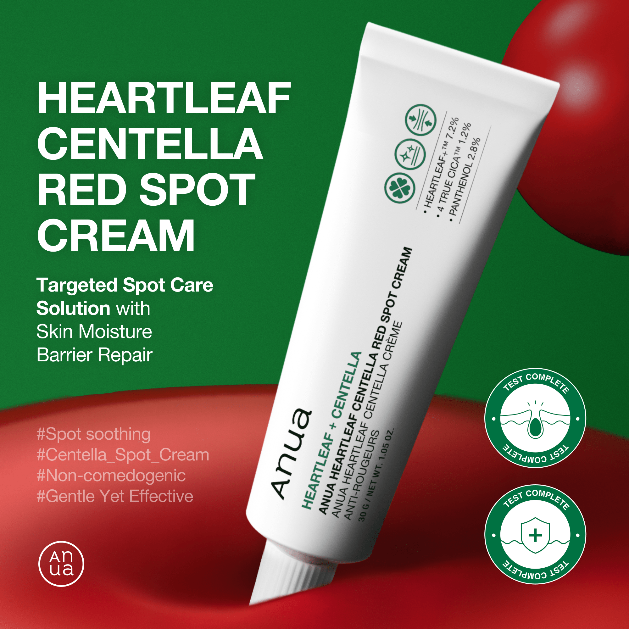 Anua Heartleaf Centella Red Spot Cream 30g