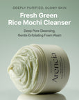 Arencia Fresh Green Rice Mochi Cleanser 120gm | 3-in-1 Vegan Cleanser