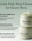 Arencia Fresh Green Rice Mochi Cleanser 120gm | 3-in-1 Vegan Cleanser