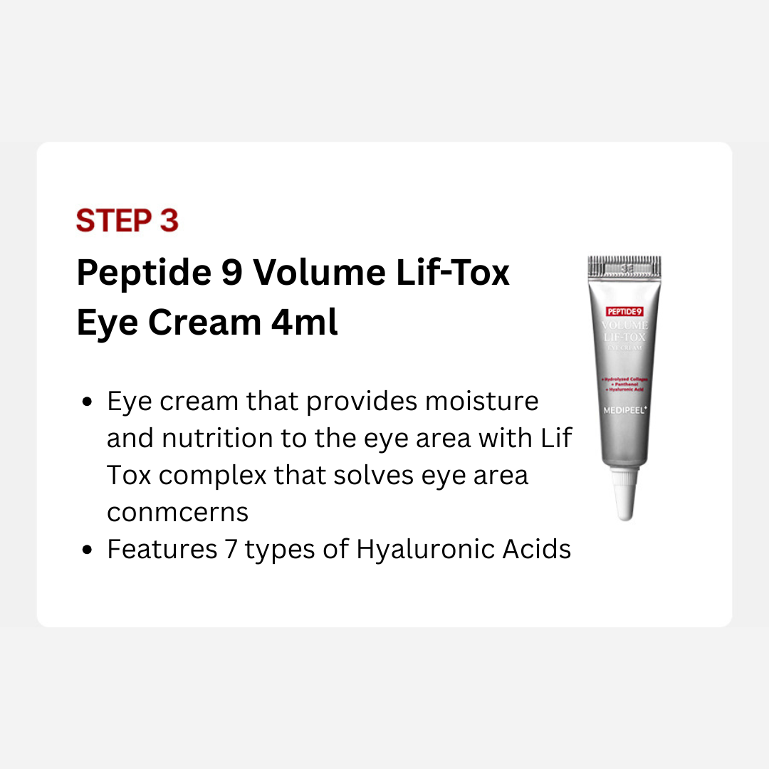 مجموعة تجربة Medipeel Peptide 9 Volume Bio Tox 4 قطع