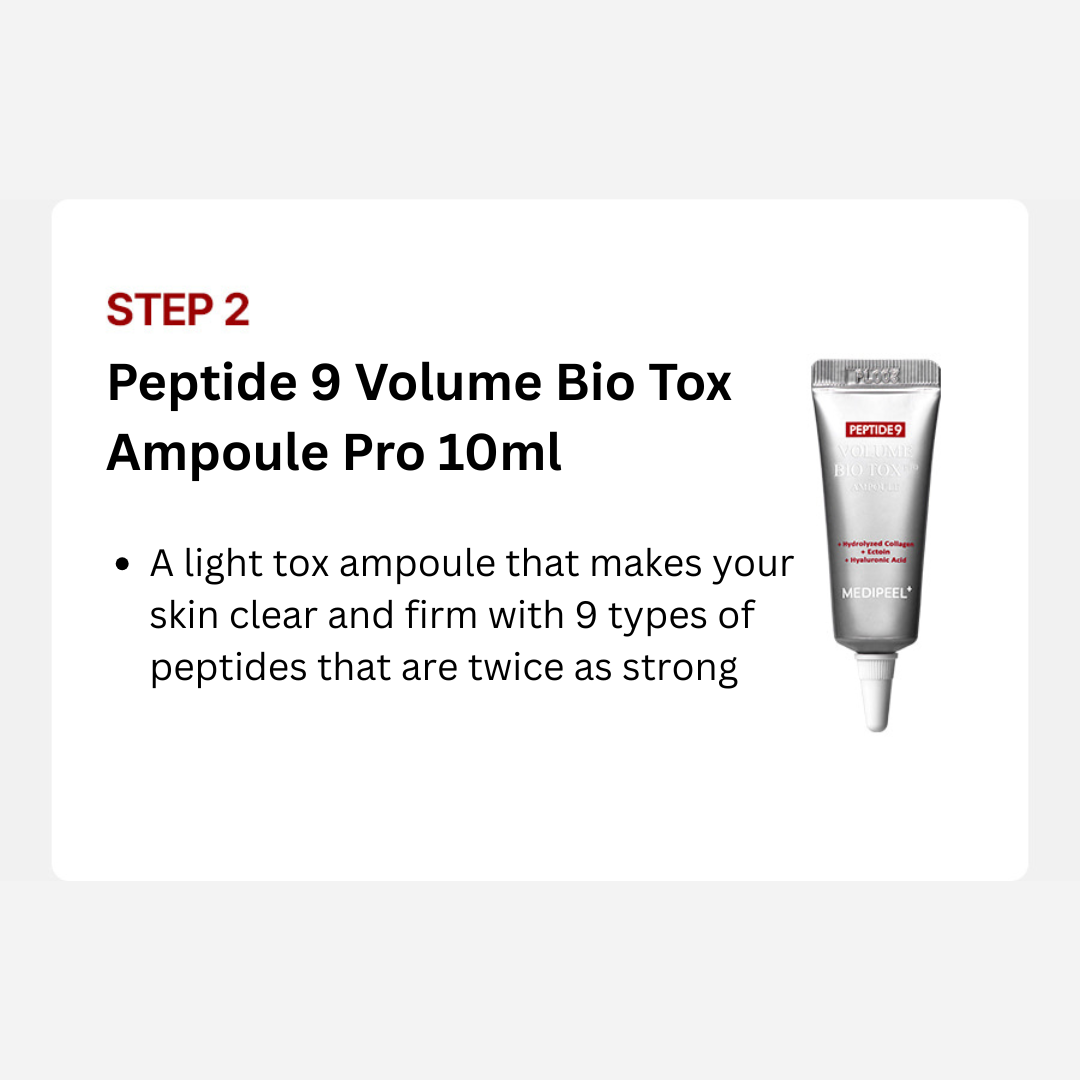مجموعة تجربة Medipeel Peptide 9 Volume Bio Tox 4 قطع