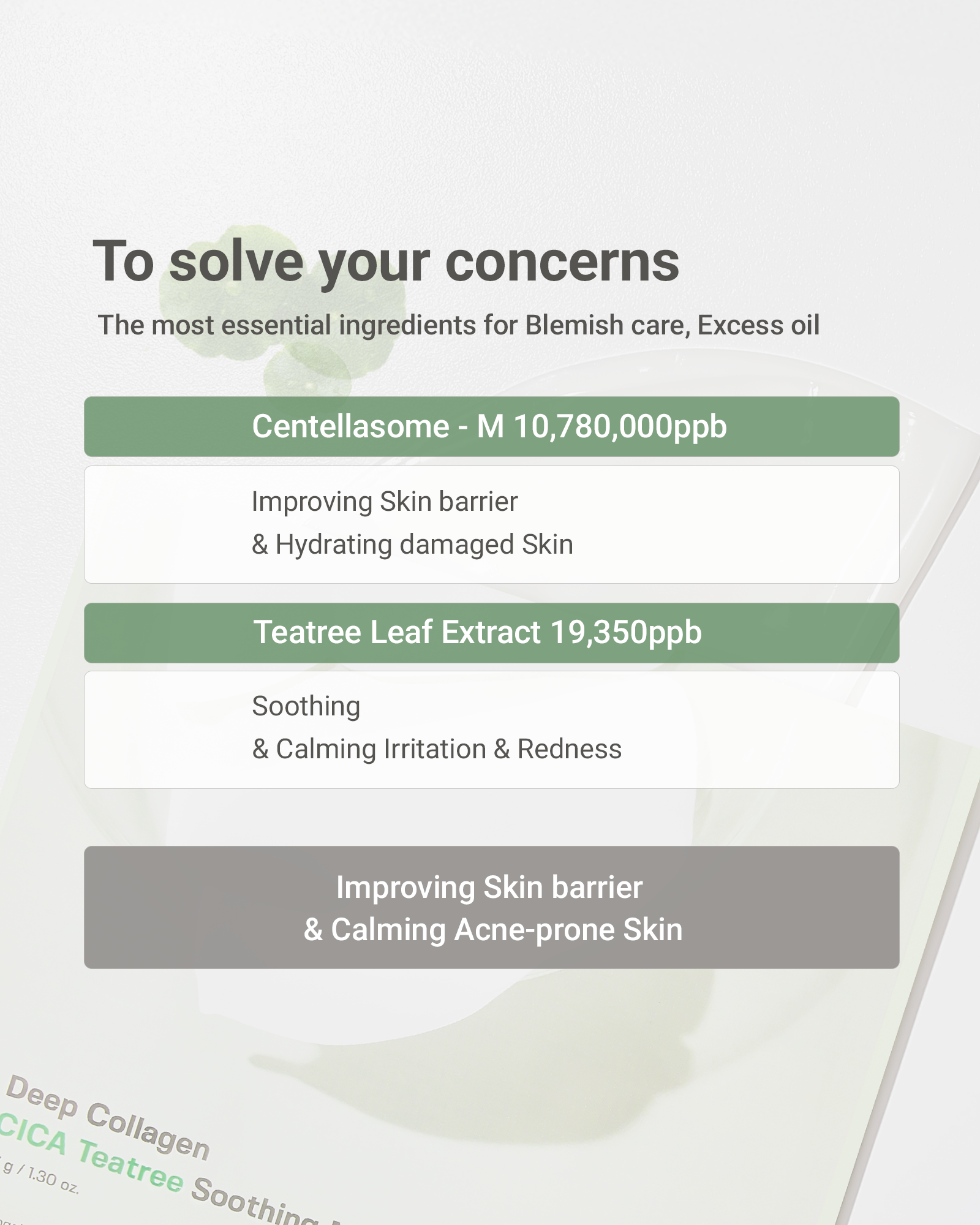 Sungboon Editor Deep Collagen Cica Teatree Soothing Mask (Pack of 4)