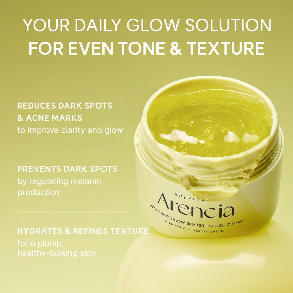 Arencia Vitamin C Glow Booster Gel Cream 50gm | Even Tone &amp; Radiant Skin