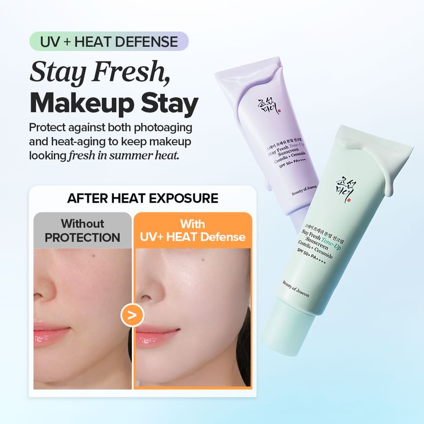 Beauty of Joseon Stay Fresh Tone-Up Sunscreen 50ml - Green