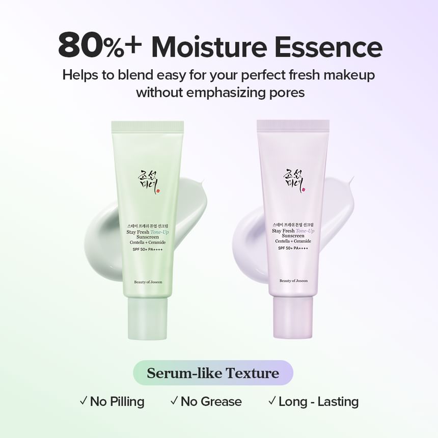 Beauty of Joseon Stay Fresh Tone-Up Sunscreen 50ml - Green
