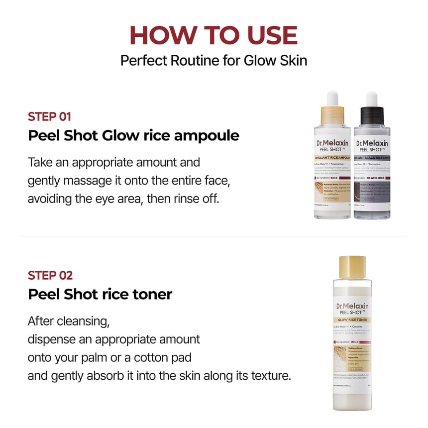 Dr.Melaxin Peel Shot Glow White Rice Toner 200ml