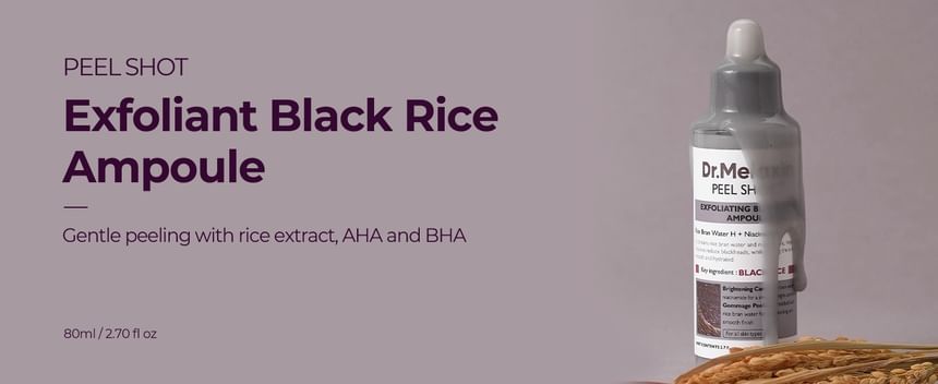 Dr.Melaxin Peel Shot Exfoliating Black Rice Ampoule 80ml