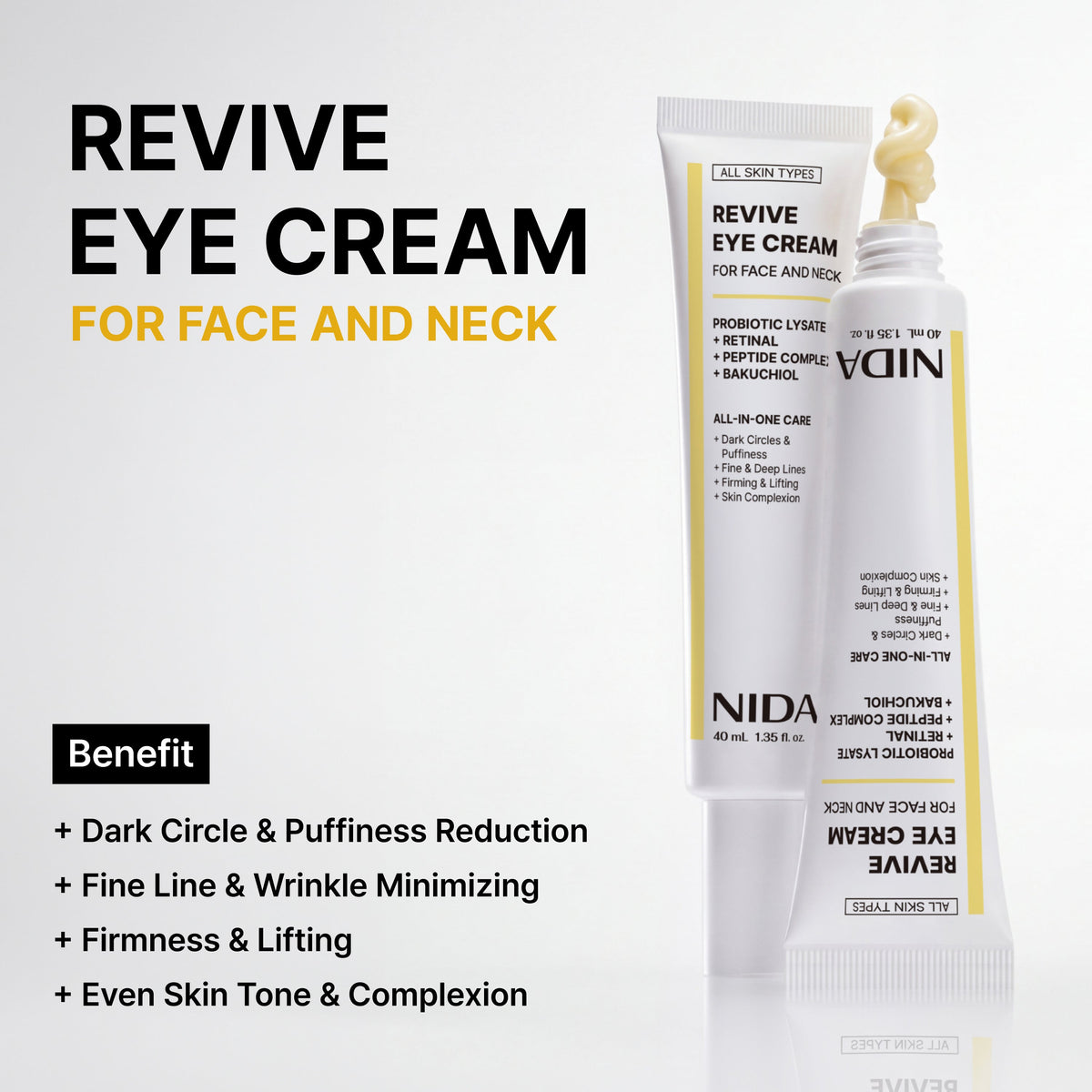 NIDA Revive Eye Cream For Face And Neck 40ml