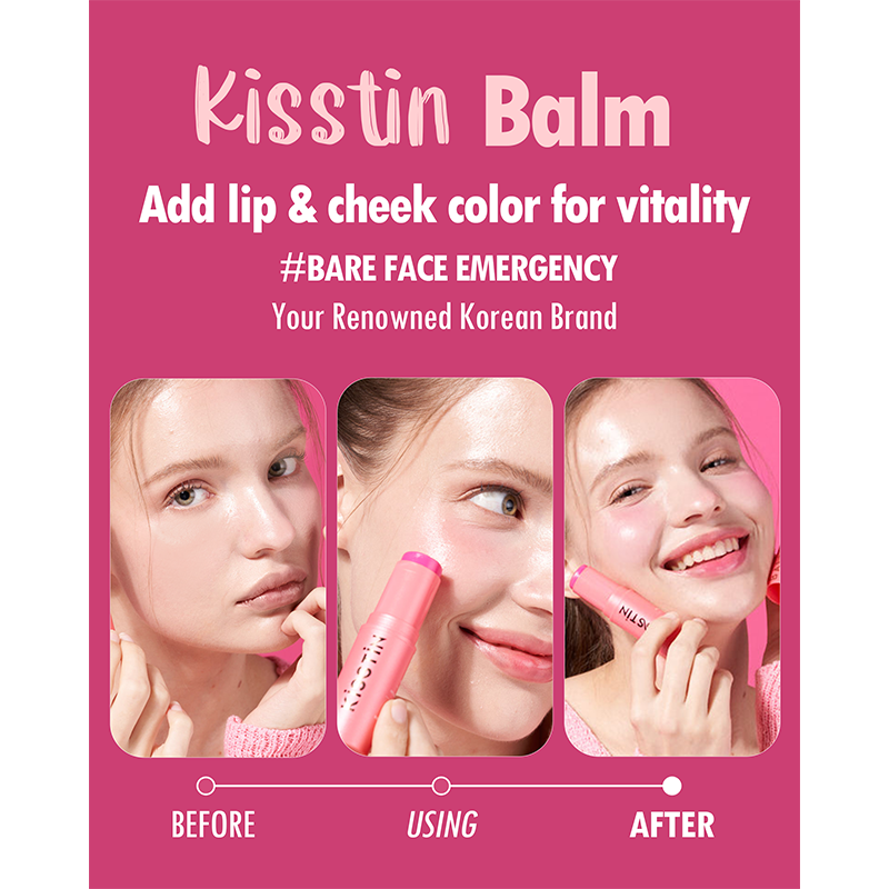 Kahi Kisstin Balm Pink 9g | Pink Tinted Balm Stick