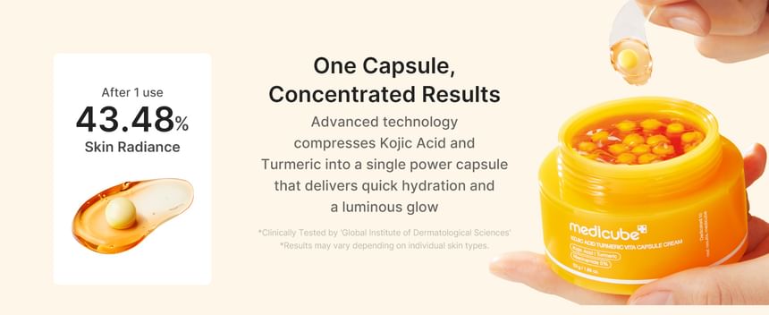 Medicube Kojic Acid Turmeric Vita Capsule Cream 55gm