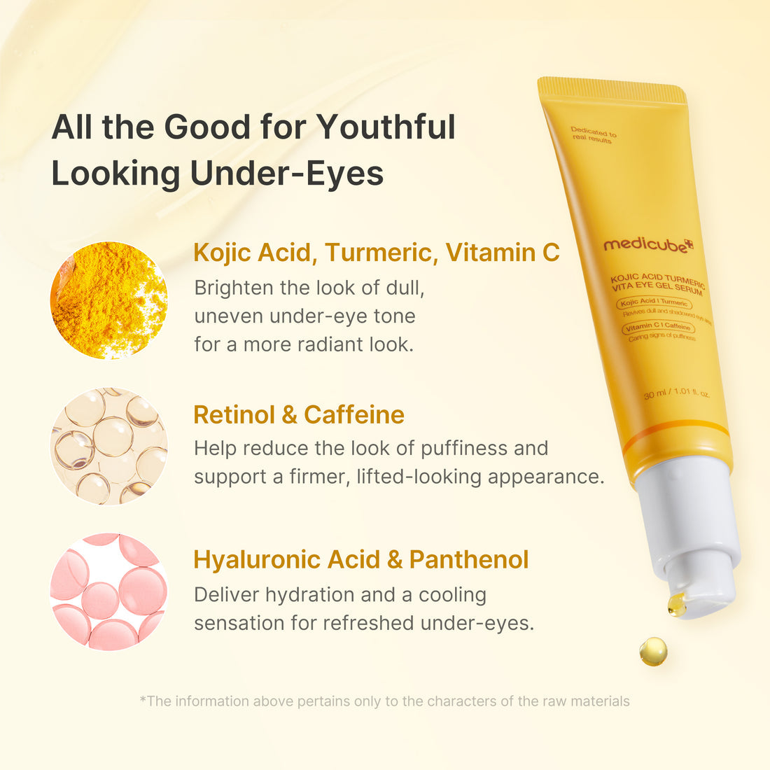 Medicube Kojic Acid Tumeric Eye Gel Serum 30ml