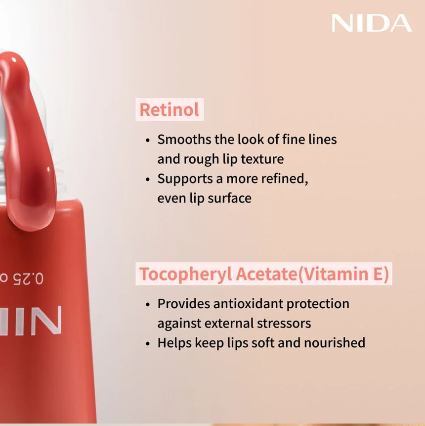 NIDA Retinol Glowy Lip Serum 7g