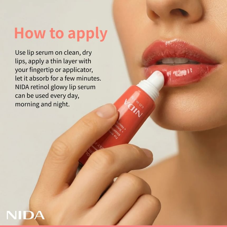 NIDA Retinol Glowy Lip Serum 7g