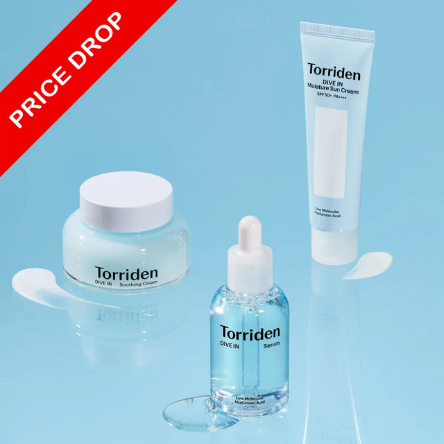Torriden Dive-in Trio (Serum, Soothing Cream, Moisture Sunscreen)