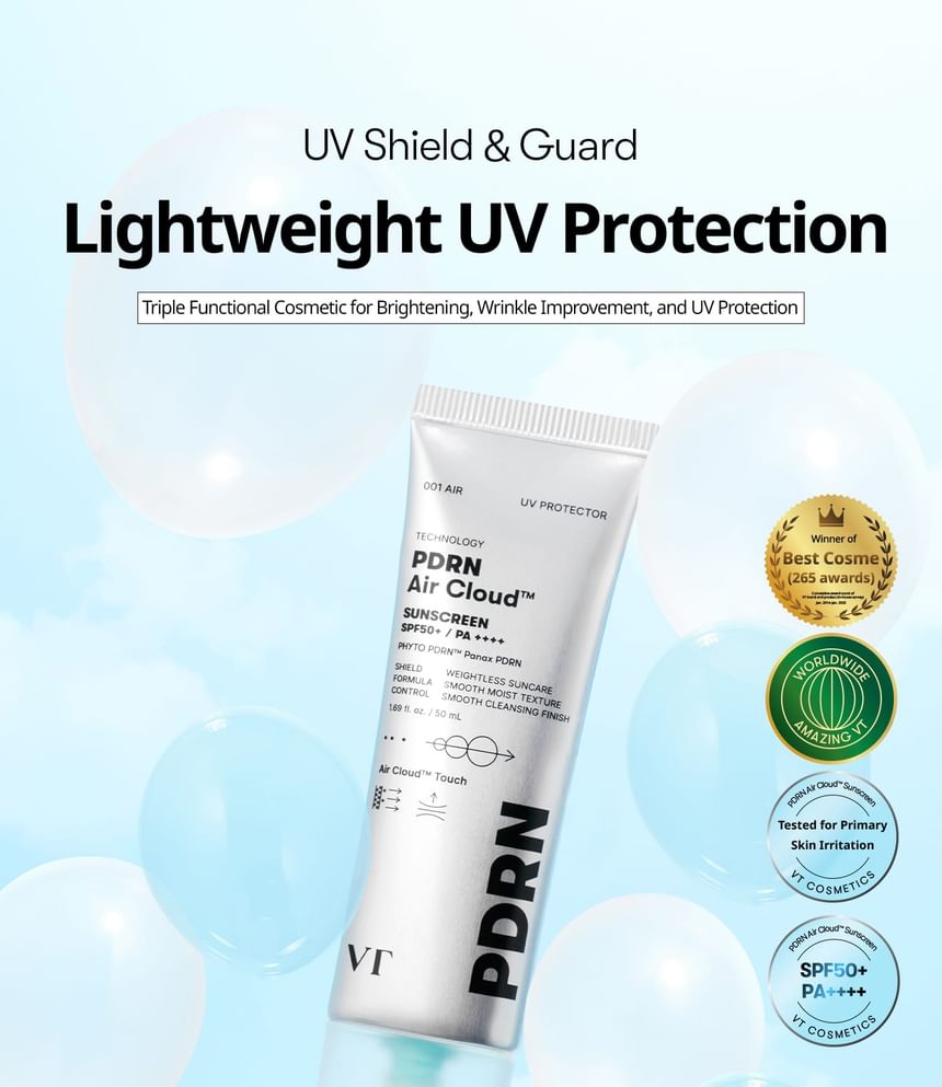 VT Cosmetics PDRN Air Cloud Sunscreen 50ml