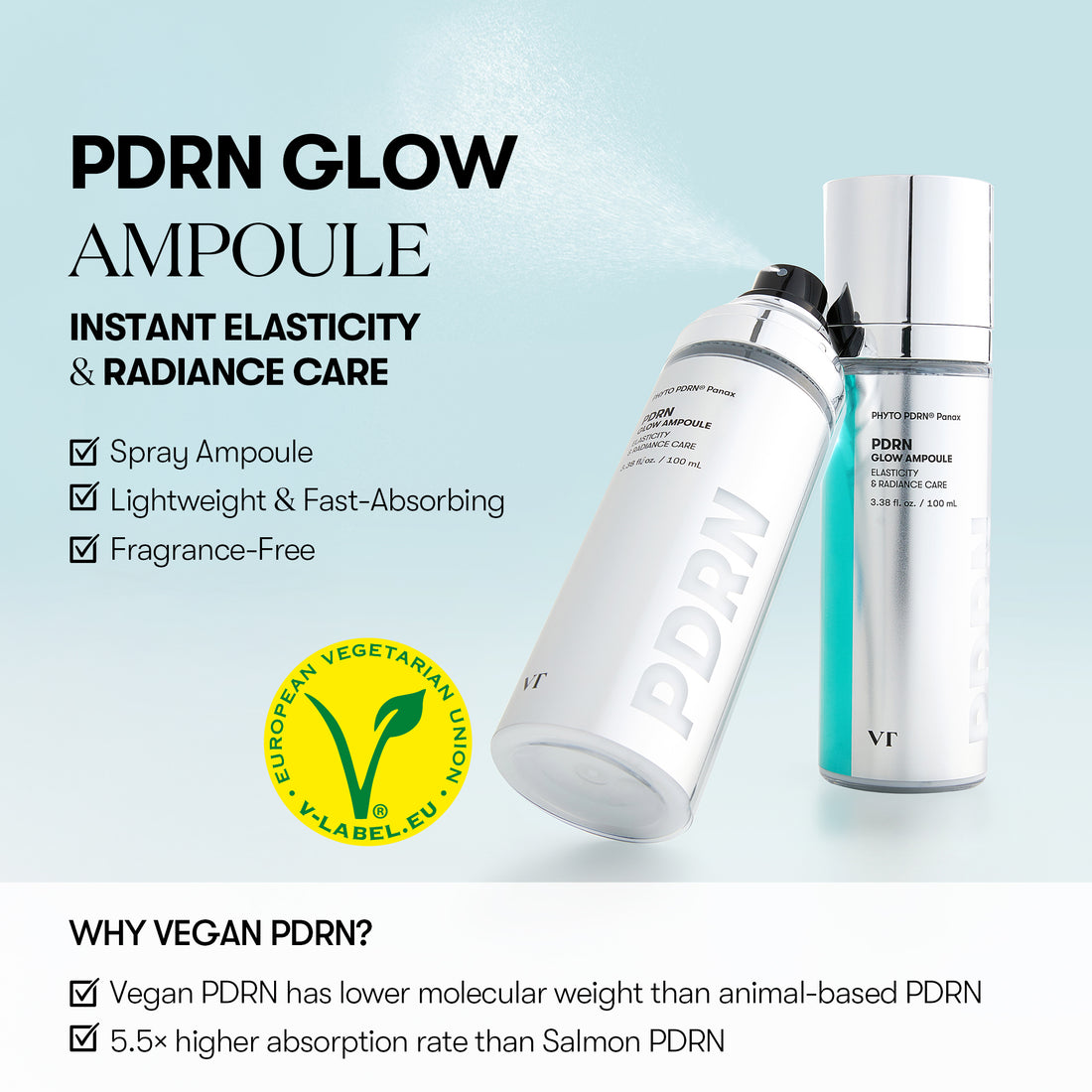 VT Cosmetics PDRN Glow Ampoule 100ml