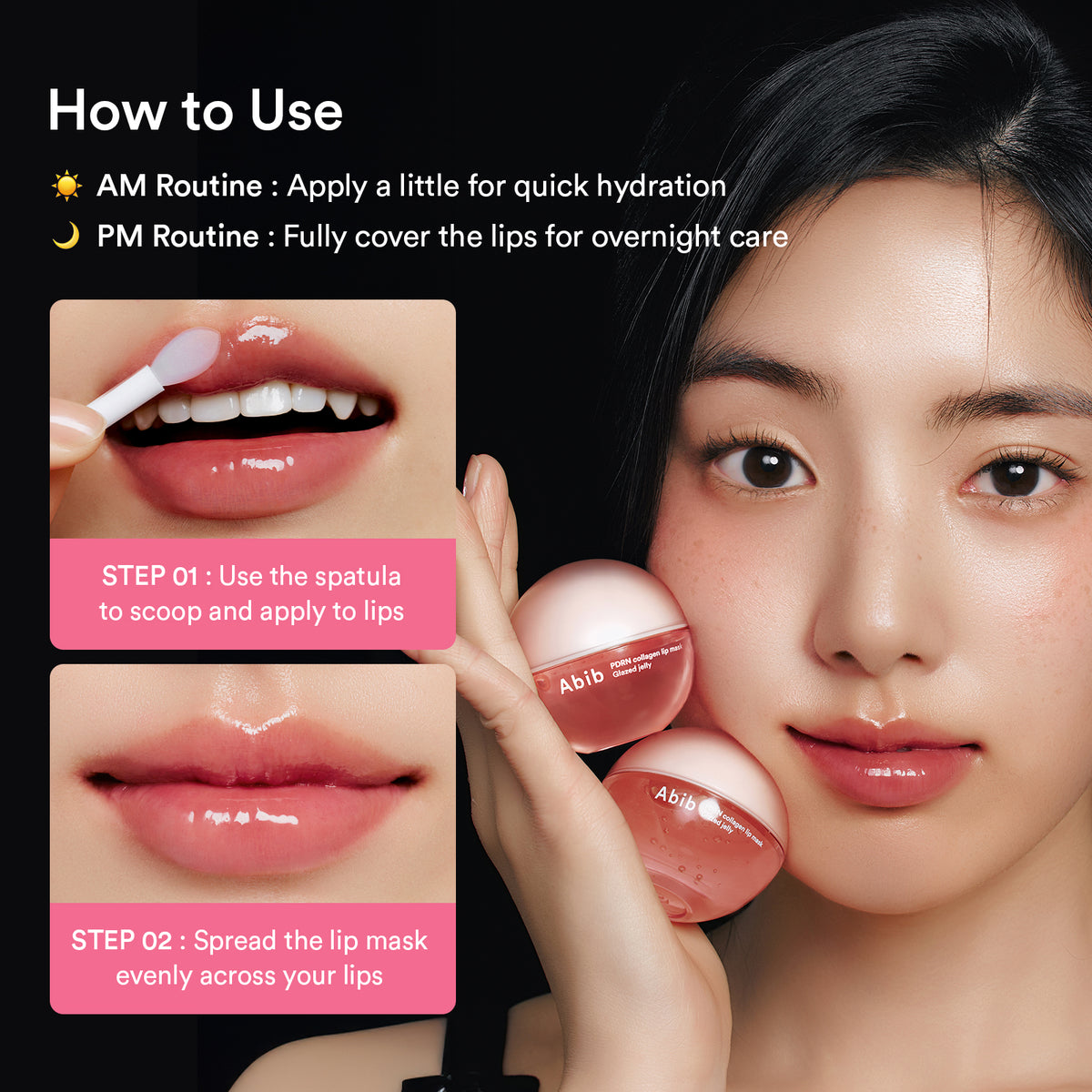 Abib PDRN Collagen Lip Mask Glazed Jelly 11gm |  Volumized lips