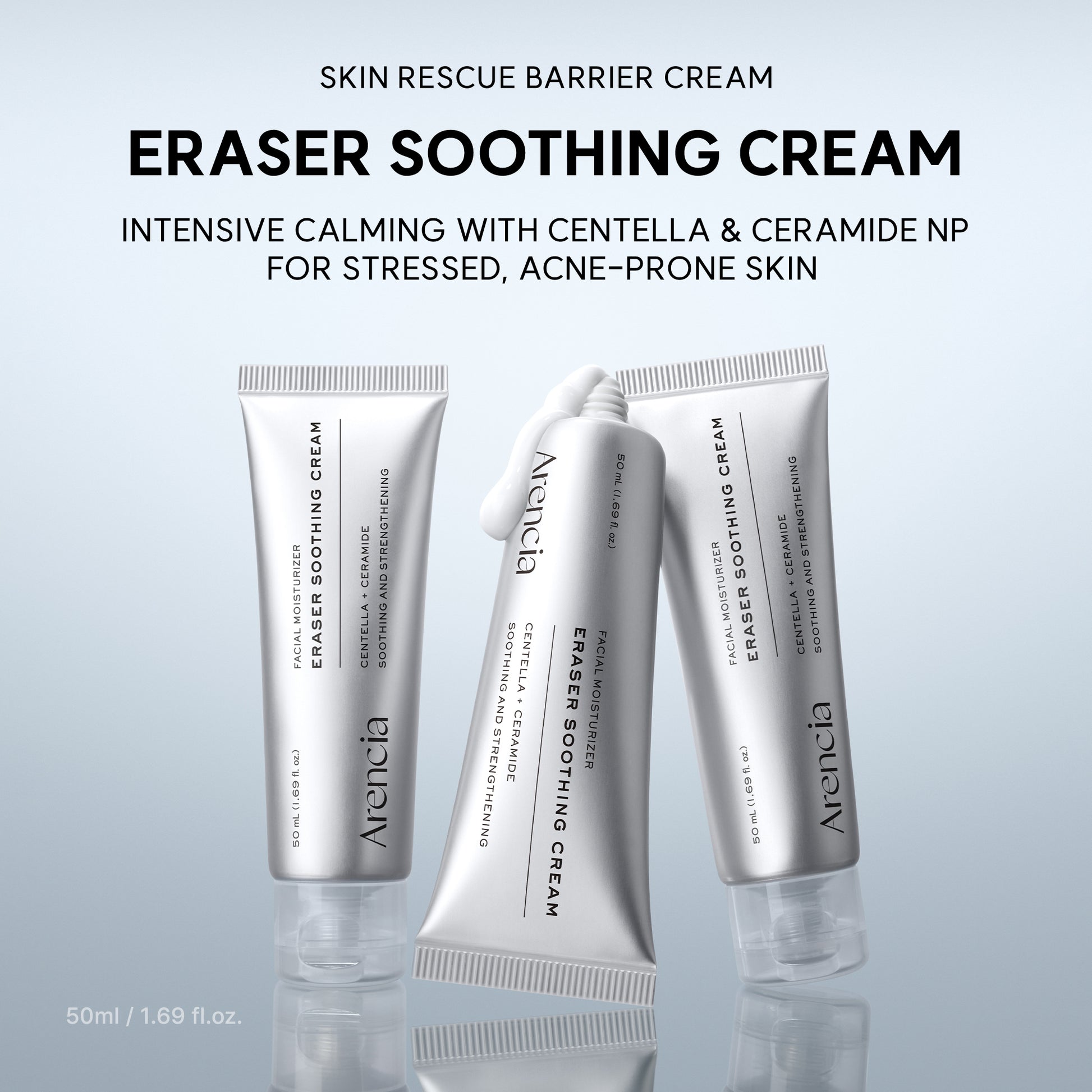 Arencia Eraser Soothing Cream 50ml | for Hydration &amp; Calm-Looking Skin