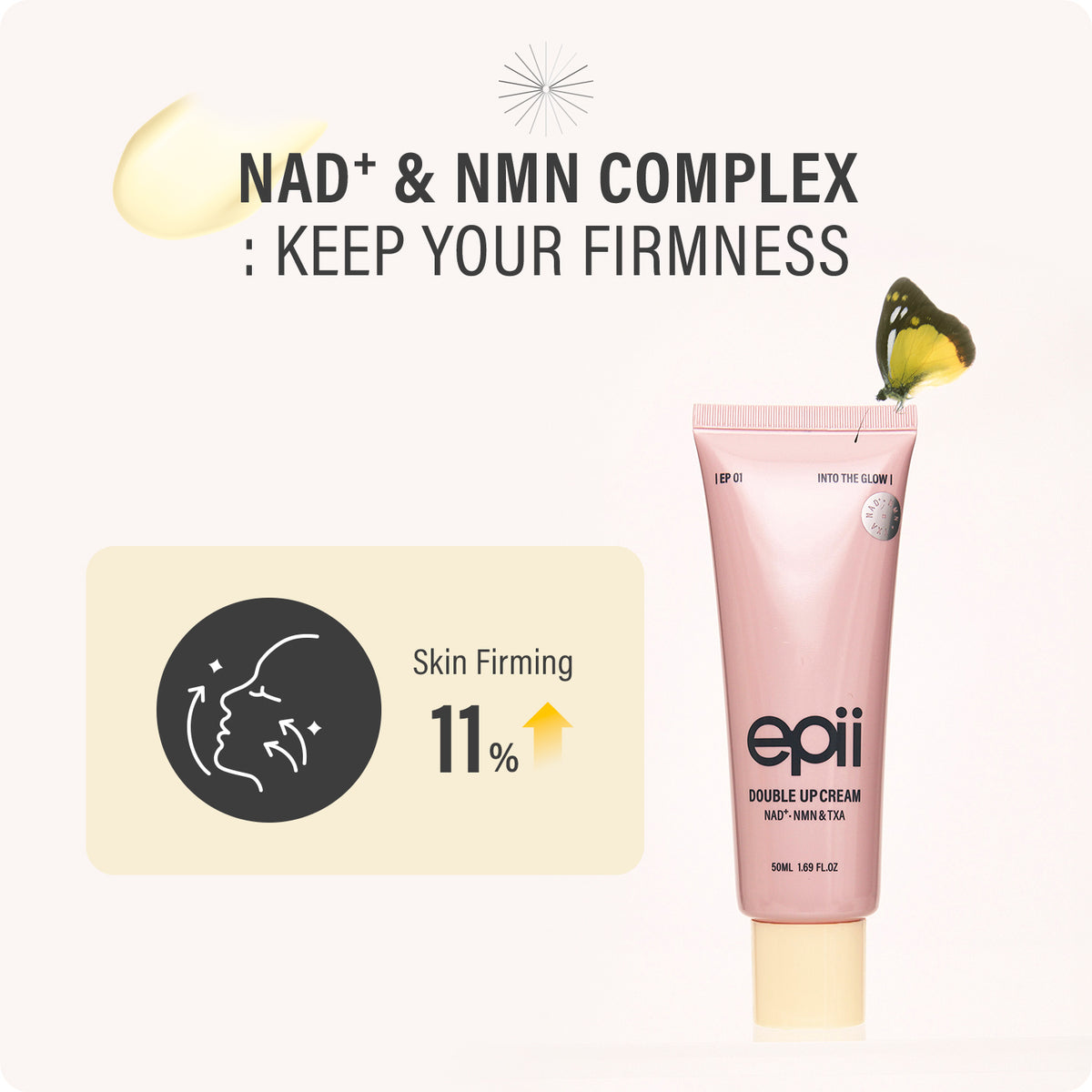 epii Double Up Cream NAD+ NMN &amp; TXA 50ml | Brightening &amp; Firmness