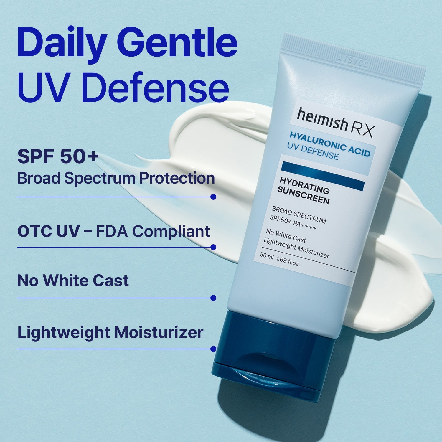 Heimish RX Hyaluronic Acid Hydrating Sunscreen SPF50+ 50ml