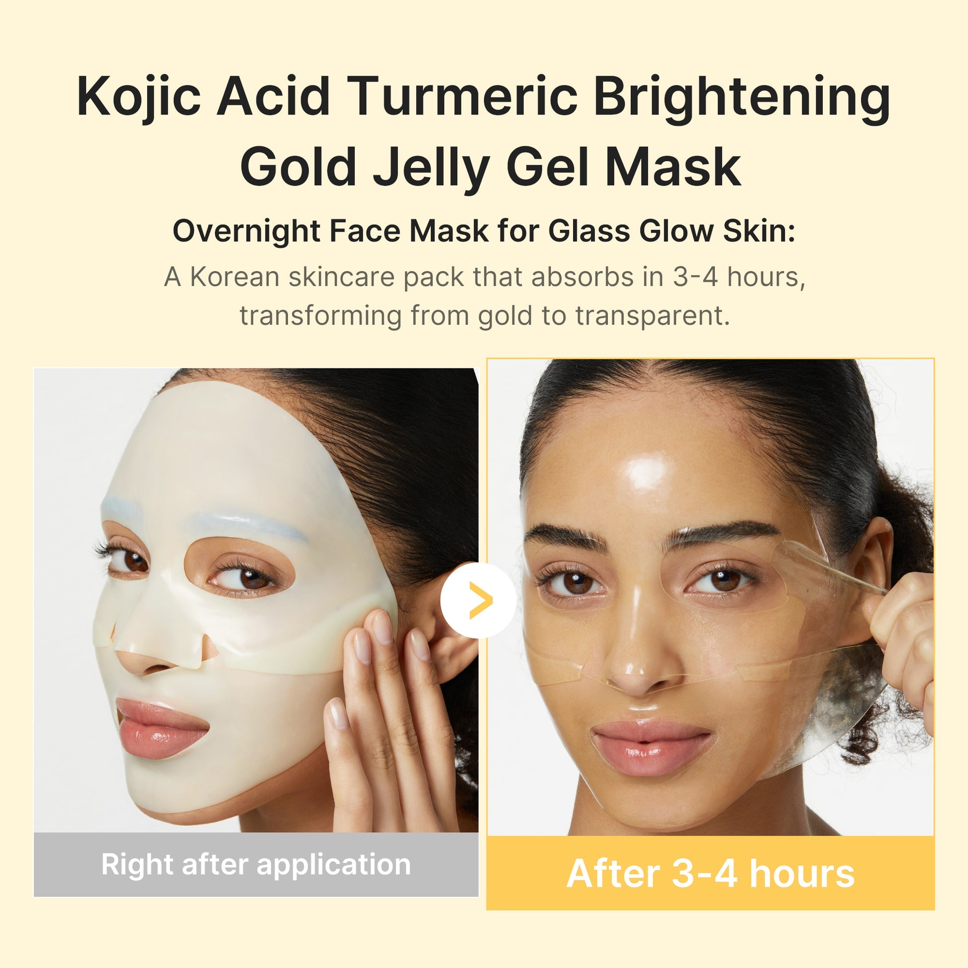 Medicube Kojic Acid Turmeric Brightening Gel Mask (Set of 4)
