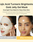 Medicube Kojic Acid Turmeric Brightening Gel Mask (Set of 4)