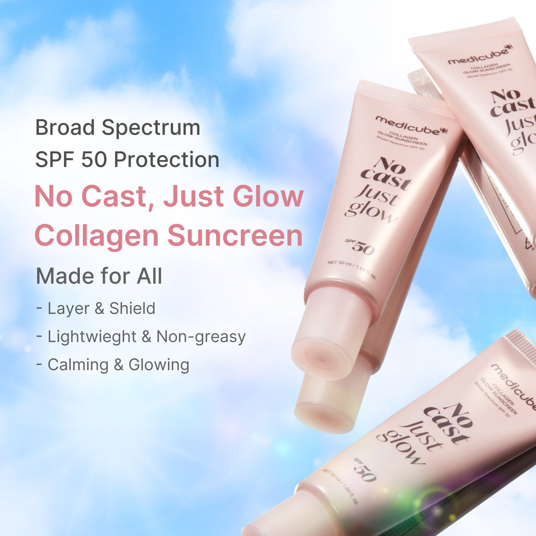 Medicube Glow Collagen Sunscreen SPF50 - 50ml