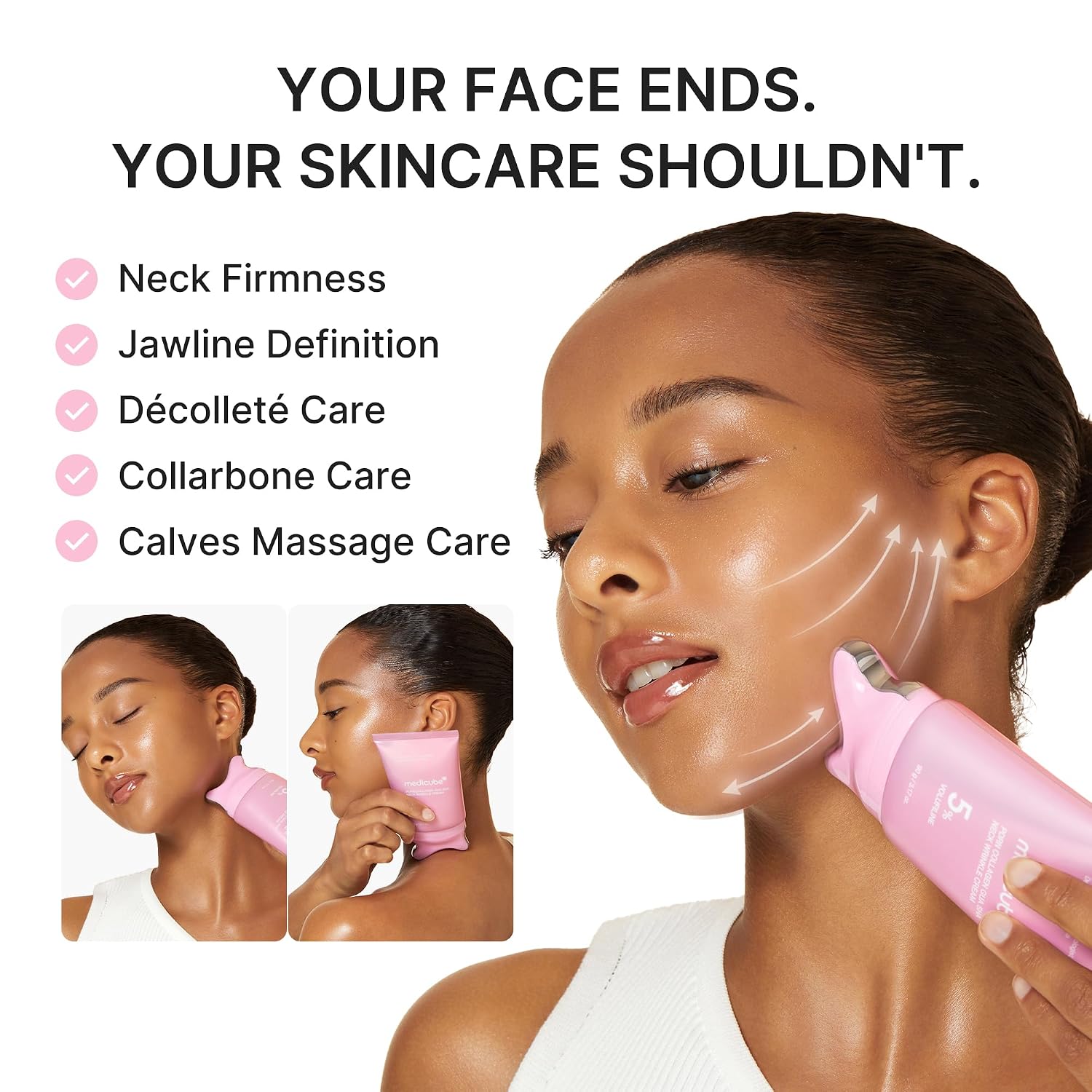 Medicube PDRN Collagen Gua Sha Neck Wrinkle Cream 90gm