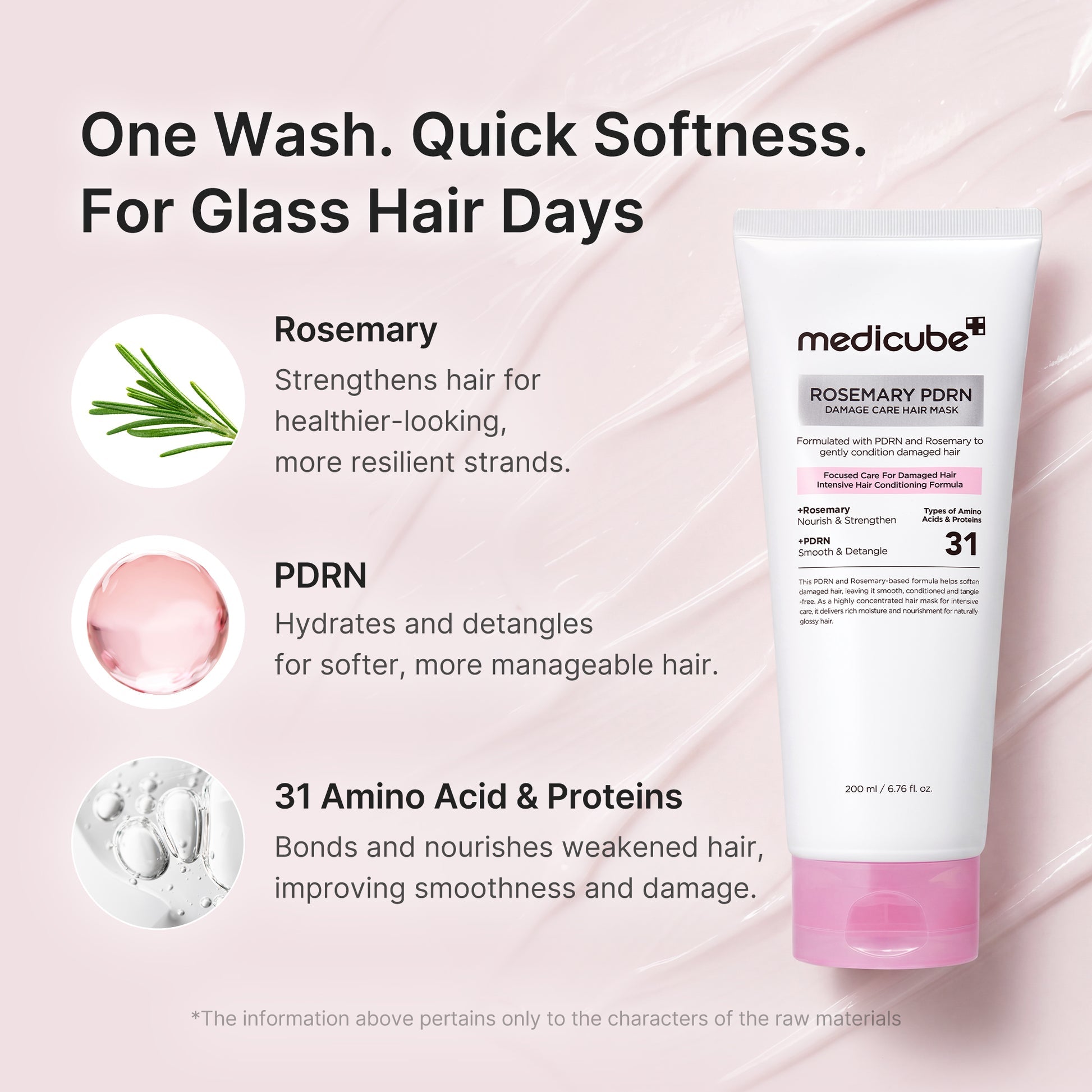 Medicube Rosemary PDRN Damage Care Hair Mask 200ml