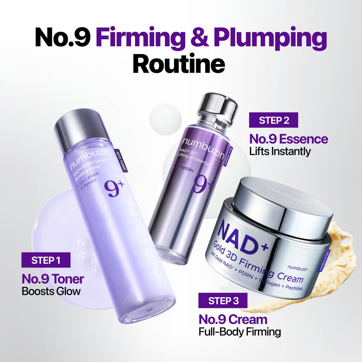 Numbuzin No.9 NAD Gold 3D Firming Cream 50ml