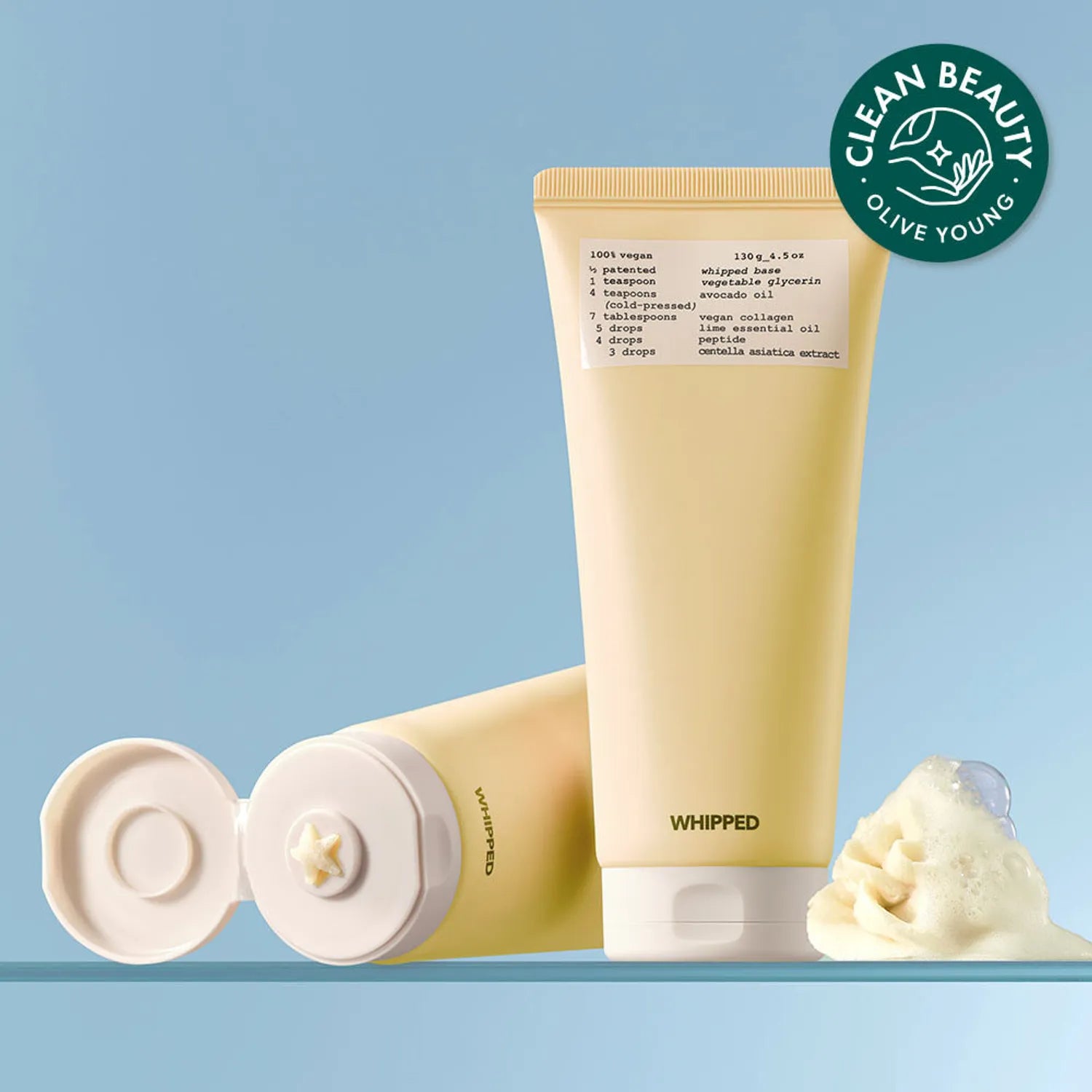 WHIPPED Vegan Pack Cleanser Jumbo Yujamong 130gm